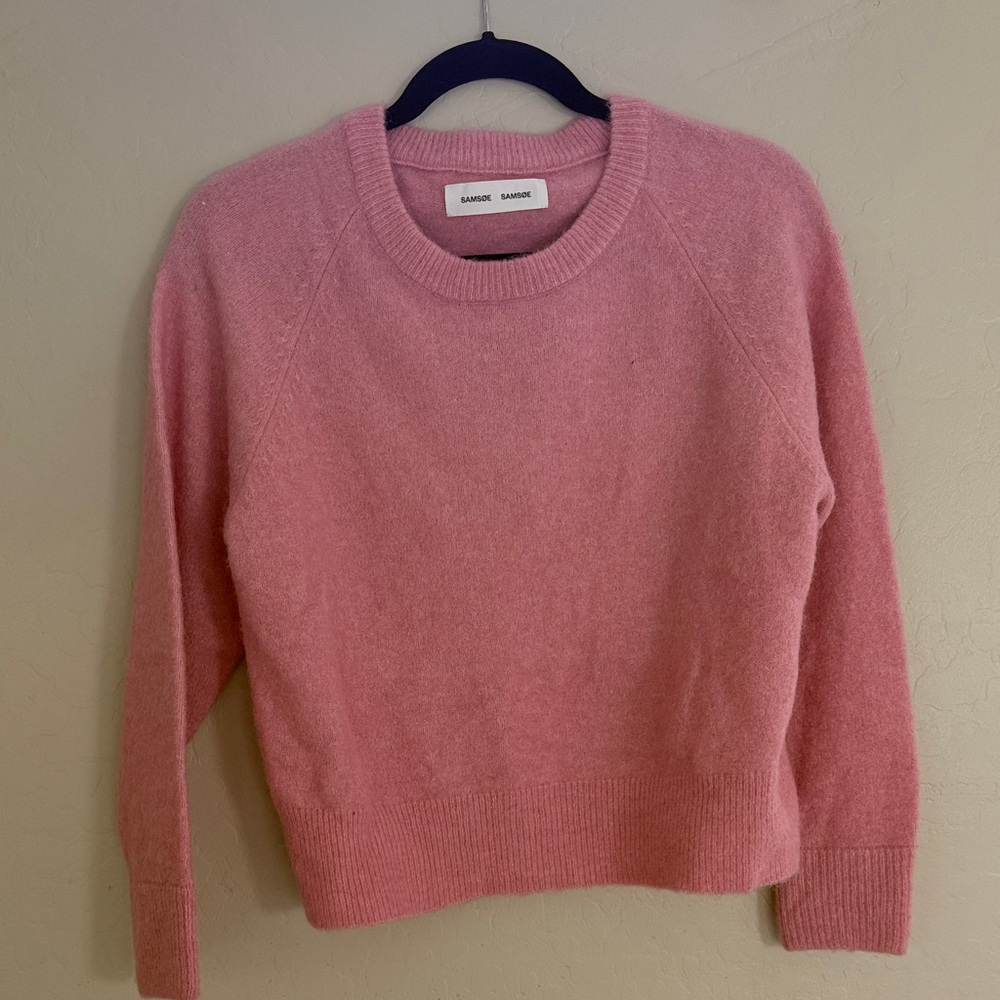 SAMSOE Pink Crew Neck Sweater